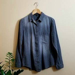 Banana Republic dark denim shirt